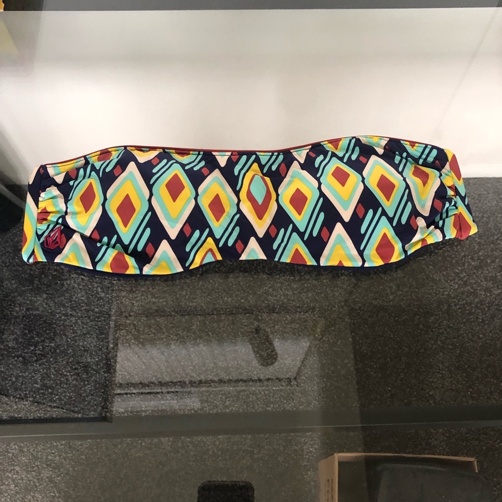 Volcom Strapless Bandeau Bikini Top